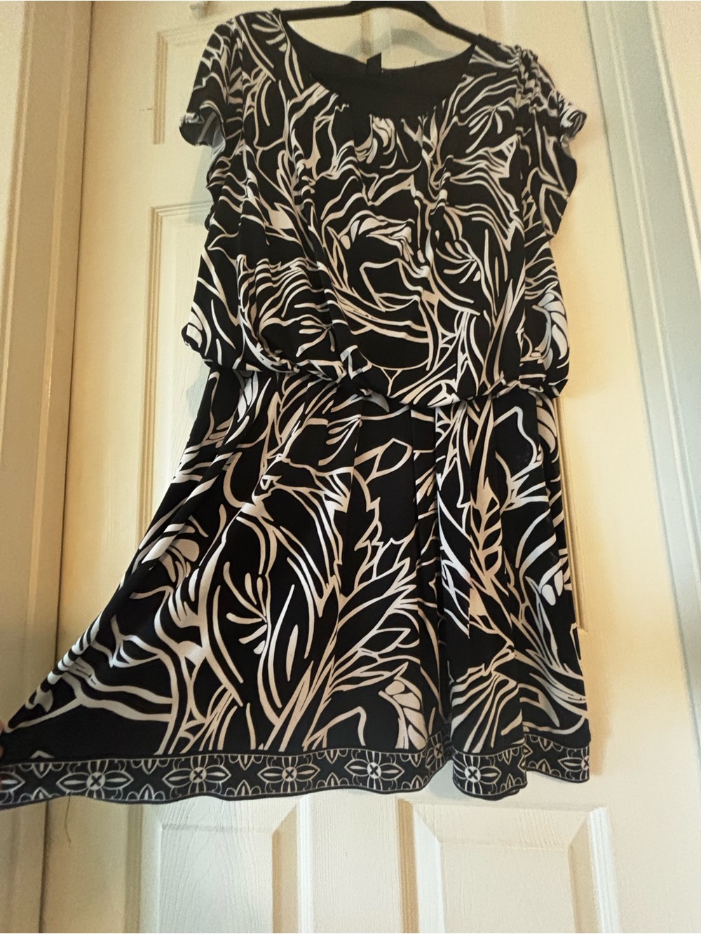 Alfani Dress Palm Leaf